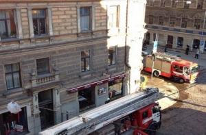 Пожар в центре Риги локализован