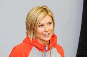 Латвийская легкоатлетка Инета Радевича родила дочку