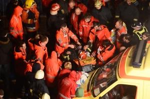 У обрушенной Maxima образовалась пробка