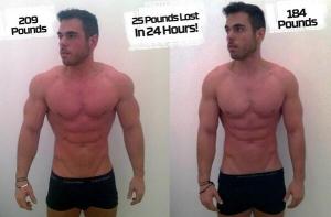 Спортсмен-экстремал похудел за сутки на одиннадцать килограммов