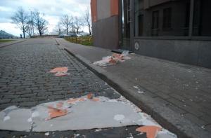 В рижском детском садике рухнул дымоход