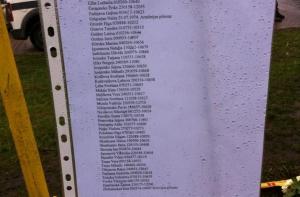 Список погибших: