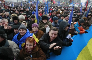 На народное вече в Киеве собрались 500 тысяч человек