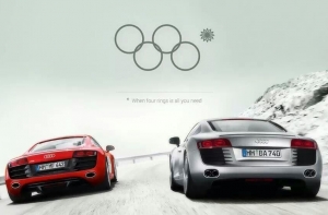Audi поддержала фейковую рекламу с Олимпийскими кольцами