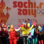 Олимпийский огонь прибывает в Сочи