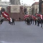 Шествие легионеров у памятника Свободы прошло спокойно (ФОТО, ВИДЕО)