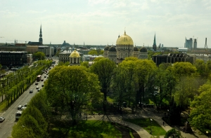 Позолочен центральный купол Рижского Христорождественского собора (ФОТО)