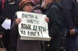 Около 200 человек потребовали отставки Ины Друвиете