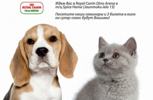 Royal Canin Dino Arēna приглашает хозяев домашних животных на бесплатные семинары