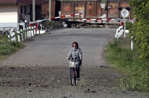 Последствия миномётного обстрела Славянска (ВИДЕО)