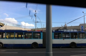 ЧП напротив Ориго: из-за обрыва проводов возникла пробка (ФОТО)