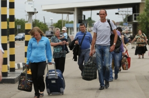 Прибывшие в Латвию украинцы просят убежища