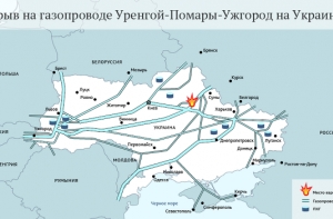 МВД считает теракт ключевой версией пожара на газопроводе на Украине