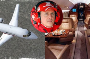 Жена Шумахера выставила на продажу самолет гонщика