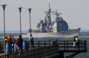 Ракетный крейсер США Vella Gulf вошел в Черное море