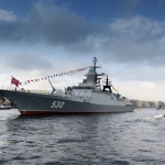 Недалеко от Вентспилса замечен российский военный корвет