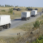Более 100 грузовиков с гуманитарной помощью из России прибыли в Луганск