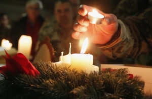 Из-за адвентского венка в центре Риги загорелся офис