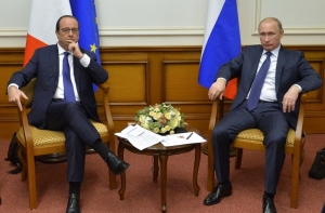 Путин поблагодарил Франсуа Олланда за визит в Москву