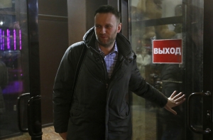 Навального задержала полиция возле редакции «Эха Москвы»