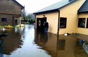 В Огре подтопило более десяти домов
