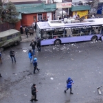В Донецке при попадании снаряда в троллейбус погибли 13 человек (ВИДЕО)