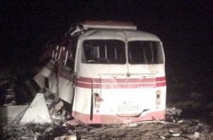 Под Донецком автобус подорвался на мине, есть погибшие (ФОТО; ВИДЕО)