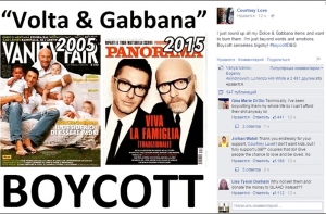 Тряпки жгут: все ненавидят Dolce & Gabbana, даже Элтон Джон