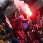 Бросок файера в Акинфеева засняли с трибуны (ВИДЕО)