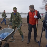 Ушаков: цель субботника - научить людей не мусорить весь год (АУДИО,ВИДЕО)