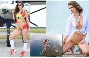 Модель Playboy совершила более 1000 прыжков с парашютом (ФОТО)