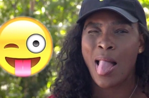 Мария Шарапова и Серена Уильямс изобразили лицом смайлики (ВИДЕО)