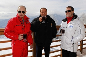СМИ сообщили, как Путин и Берлускони отдыхали на Алтае