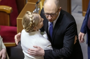 Яценюк и Тимошенко устроили перепалку на заседании Рады