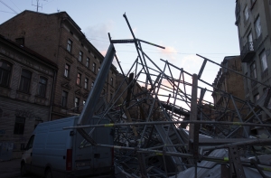 Рижский регион пострадал от сильного ветра