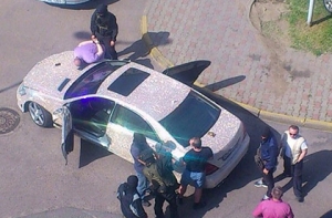 В Минске задержан россиянин на Mercedes со стразами (ФОТО)