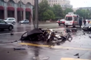В ДТП с Porsche в Москве погиб сын экс-губернатора Иркутской области