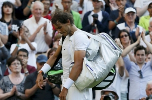 Надаль в третий раз подряд проиграл на Уимблдоне аутсайдеру (ВИДЕО)