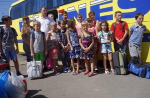 В Латвию прибыла группа детей из Украины (ФОТО,ВИДЕО)