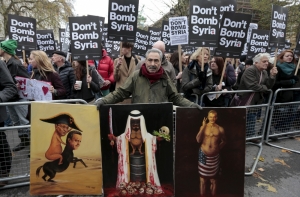 В Лондоне прошла акция протеста против операции в Сирии (ФОТО,ВИДЕО)