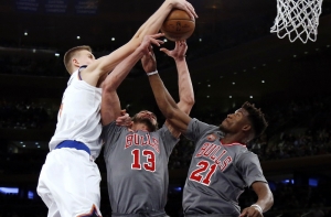 Порзингис помог «Нью-Йорк Никс» обыграть «Чикаго Буллз»