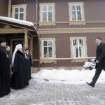 Президент встретился с главой православных Латвии (ФОТО, ВИДЕО)