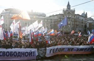 В Москве и Санкт-Петербурге прошли акции памяти Немцова (ФОТО)