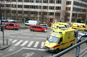 Взрыв произошел на одной из улиц Брюсселя