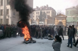 В Киеве прошли столкновения активистов «Автомайдана» с полицией (ФОТО,ВИДЕО)