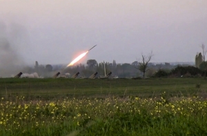 Появилось видео работы армянских артиллеристов в Нагорном Карабахе