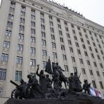 В Москве загорелось здание Минобороны РФ (ФОТО)