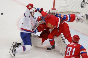 Сборная России одержала пятую победу подряд на ЧМ по хоккею