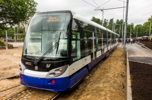 На улице Барона возобновлено движение трамваев