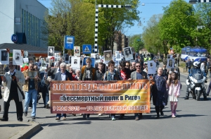 Стали известны время и маршрут акции «Бессмертный полк» в Риге